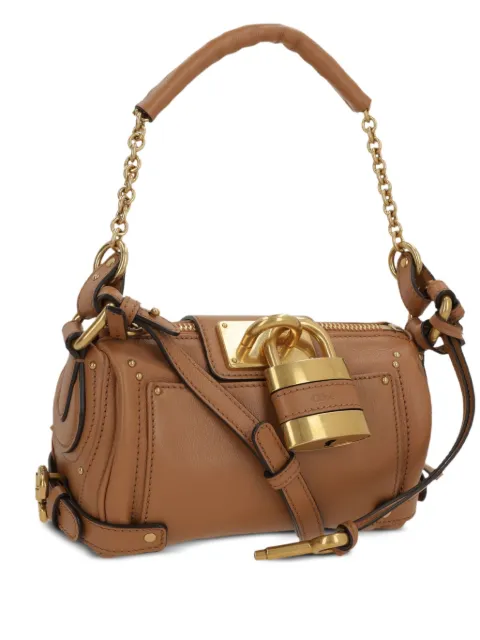 Chloé small Paddington leather tote bag Neutrals CH25WS803P75