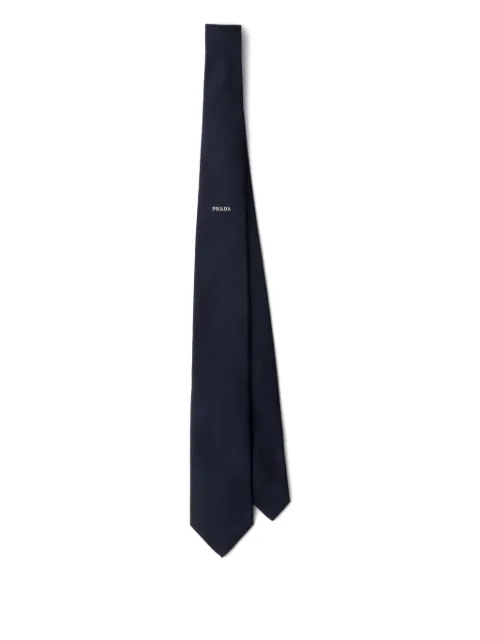 Prada silk tie Blue UCR77S141175G