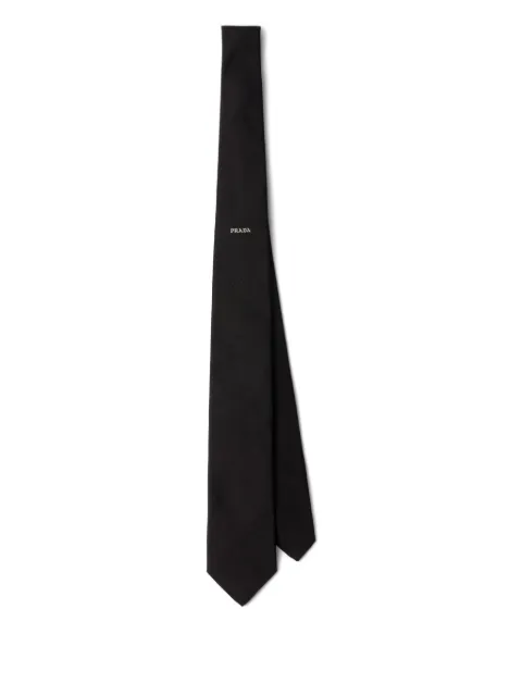 Prada silk tie Black UCR77S141175G