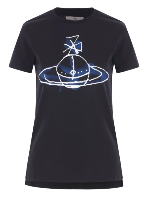 Vivienne Westwood Orb-print T-shirt Black 3G01003XJ001M