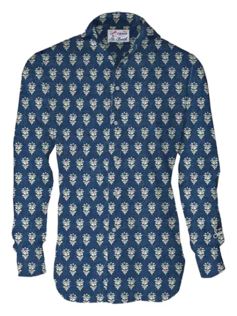 MC2 Saint Barth floral-print shirt Blue PAMP001