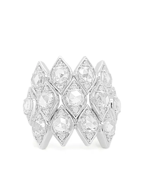 HYT Jewelry 18K white gold diamond ring Silver R1185HR