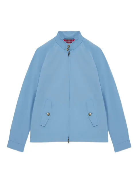 Baracuta zip-front plaid-lined jacket Blue BRCPS1006BCNY13981
