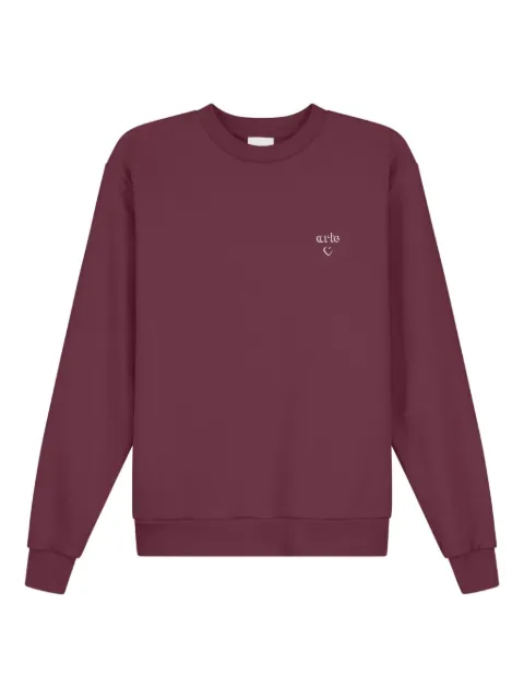Arte Antwerp logo-print sweatshirt Red AW25110C602