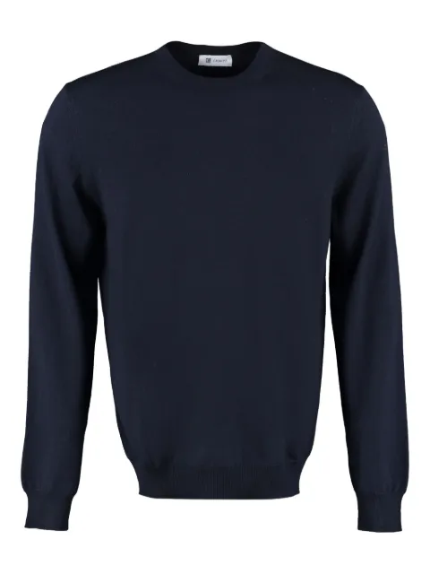 THE (Alphabet) wool crew-neck sweater Blue TCSVU2101RMERICASH