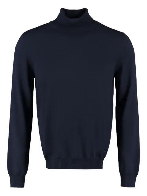 THE (Alphabet) turtleneck wool sweater Blue TCDVU2101RMERICASH