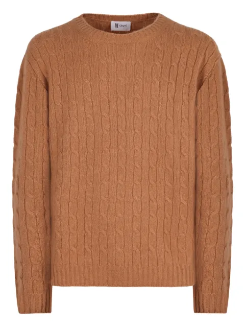 THE (Alphabet) cable-knit sweater Brown K108U0Q6F080Q