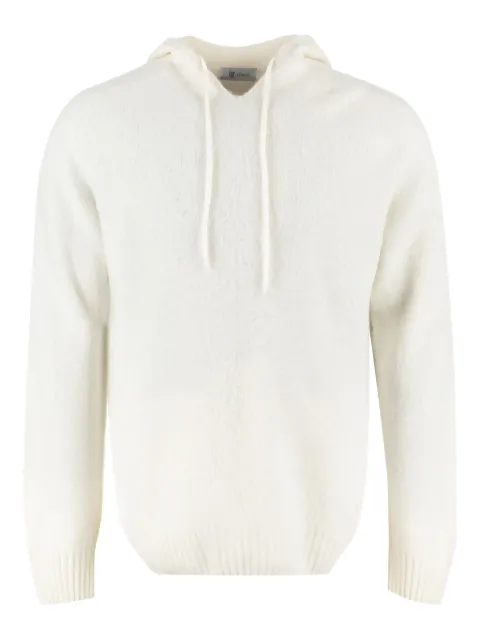 THE (Alphabet) wool-blend hoodie White TCFLU3501AGRLAMBCASH