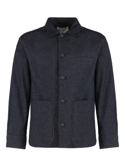 Paolo Pecora patch-pocket overshirt Blue L0610162