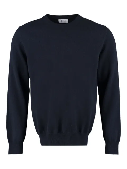 THE (Alphabet) crew-neck cashmere jumper Blue TCGRU0136RCASHMERE