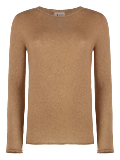 THE (Alphabet) crew neck sweater Brown K10812Q4P080Q