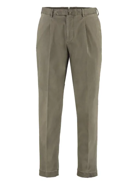 THE (Alphabet) pleated-detail trousers Green ARECHIDSE1229