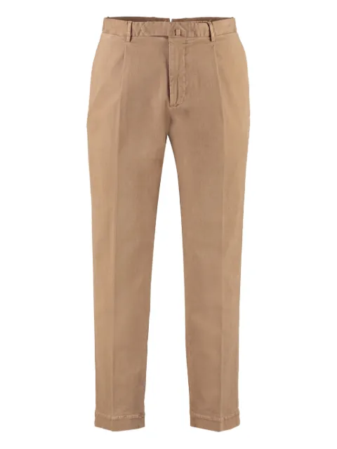 THE (Alphabet) pleated welt-pockets trousers Brown ARECHIDSE1229