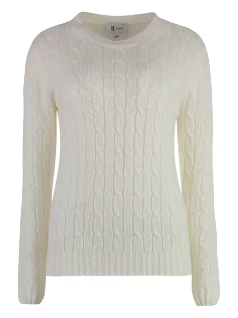 THE (Alphabet) cable-knit sweater White K10814Q6F080Q