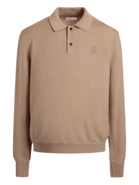 Bally long-sleeve polo shirt Neutrals MKN05BWO289