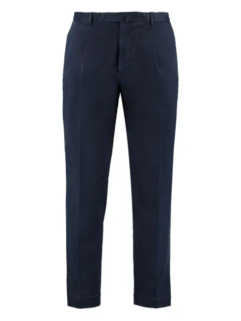 THE (Alphabet) pleated cotton trousers Blue ARECHIDSE1229