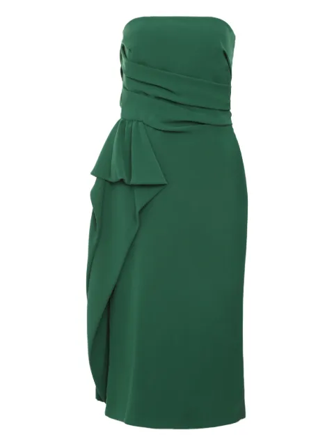 Max Mara Acceso ruffle-details midi dress Green 2516221204600