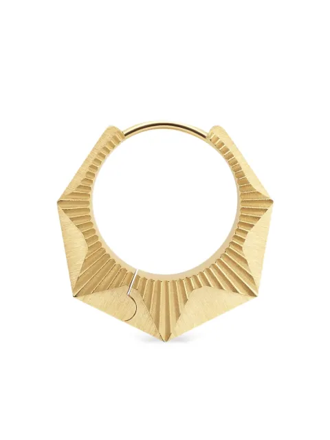 Marie Lichtenberg 18K gold geometric hoop earring Gold ML00907