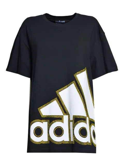 Caban Romantic x Adidas cotton T-shirt Black CBTSHIRT2NEROSWGIALLO