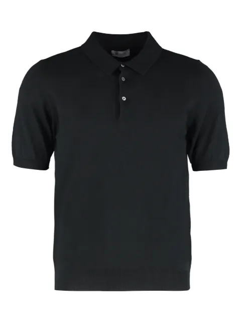 THE (Alphabet) cotton polo shirt Black TCPOU5014PIUMA