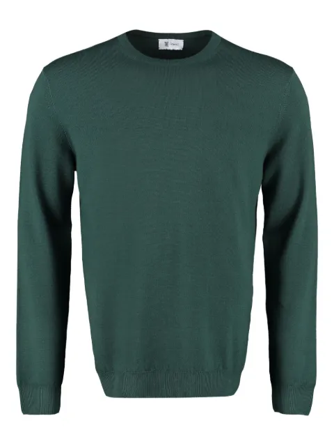 THE (Alphabet) crew-neck wool pullover Green TCGRU2101RMERICASH