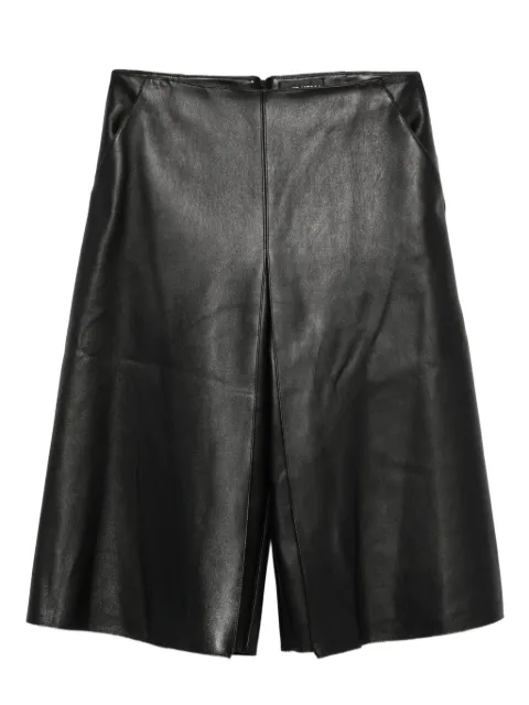 David Koma leather culottes Black PF25DK105SH