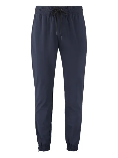 THE (Alphabet) elastic-cuff drawstring trousers Blue 305H02