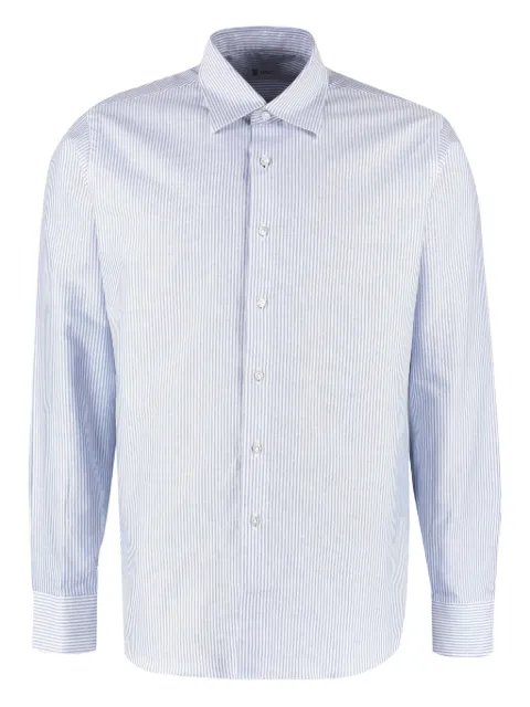 THE (Alphabet) striped cotton shirt Blue 1024TRIESTE