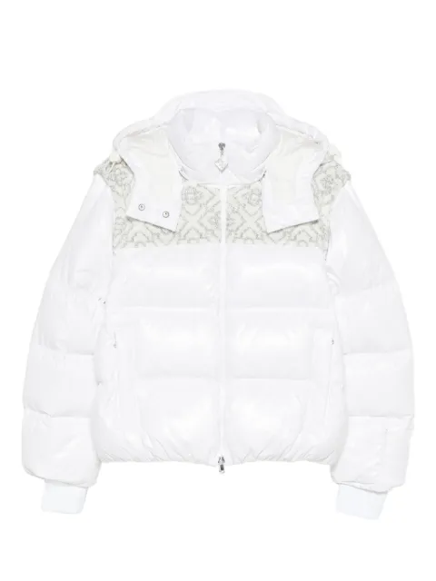 Casablanca zip-up puffer ski jacket White WAW25OT20701EXSKI