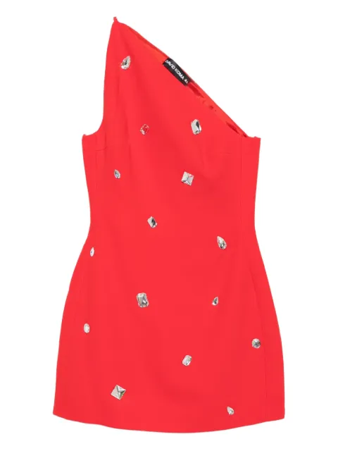 David Koma one-shoulder crystal-embellished mini dress Red PF25DK77D