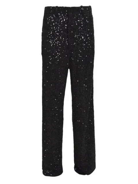 Nineminutes sequin-embellished trousers Black 25FWNPN0013