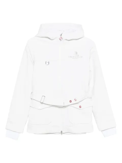 Casablanca hooded belted ski jacket White WAW25JK39201EXSKI
