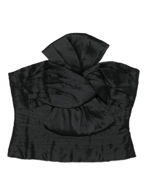 Aje Stella bow-detail top Black 25SS1317