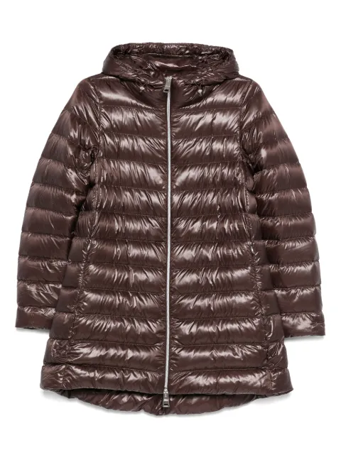 Herno Resort A-shape hooded padded puffer jacket Brown PI00133DR12017Z