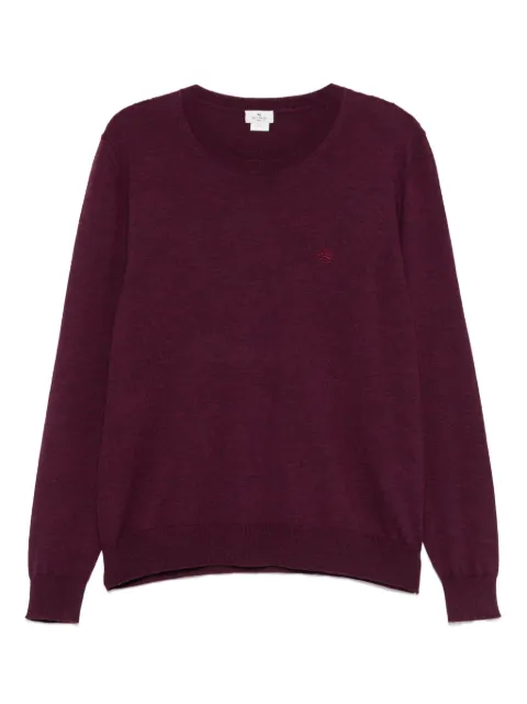 ETRO Pegaso-embroidered jumper Red MRKF0096AL291