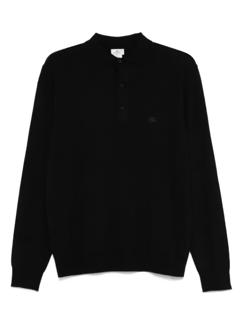 ETRO embroidered-logo polo shirt Black MRKF0028AL291