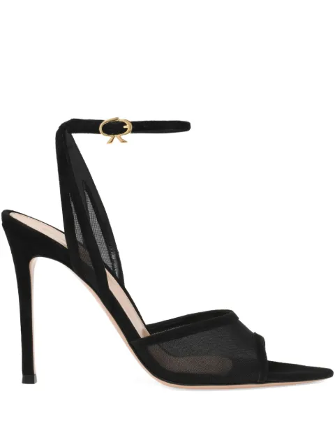 Gianvito Rossi 100mm Dorotea slingback sandals Black G3261115RICCOZ