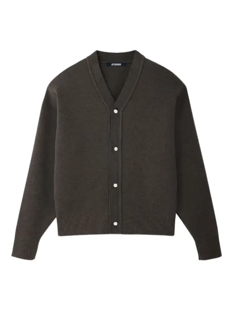 Jacquemus V-neck cardigan Brown CDM00292CK00185