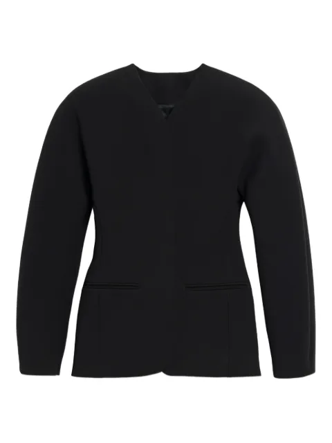 Jacquemus The Ovalo fitted jacket Black JAW00045AW00531
