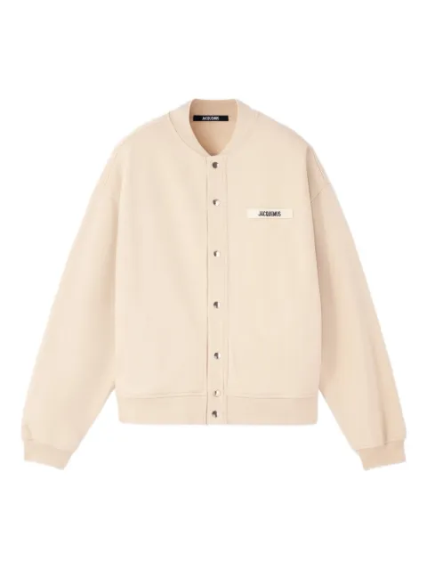 Jacquemus The Gros Grain button-fastening logo-plaque cardigan Neutrals CDM00576AJ00126