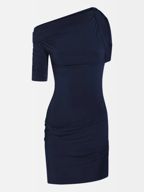 Jacquemus one-shoulder mini dress Blue DRW00143AJ00136