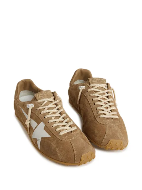 Golden Goose Marathon Speed suede star trainers Brown GWF00892F007406
