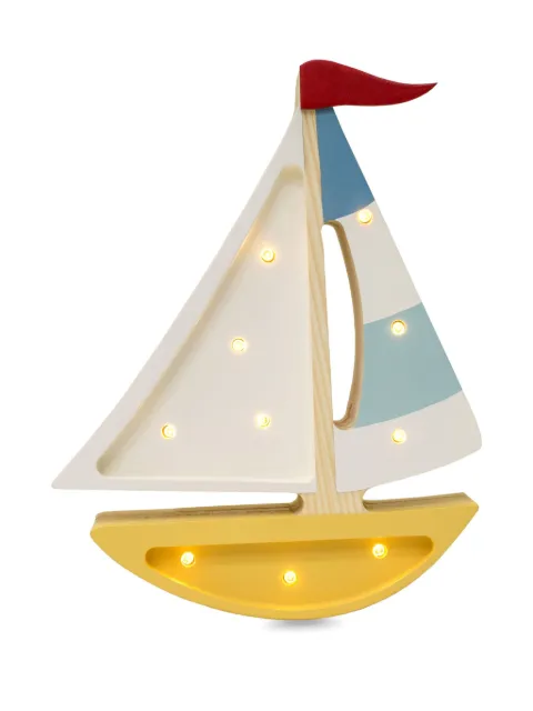 Little Lights sailboat-shaped light White LL078398