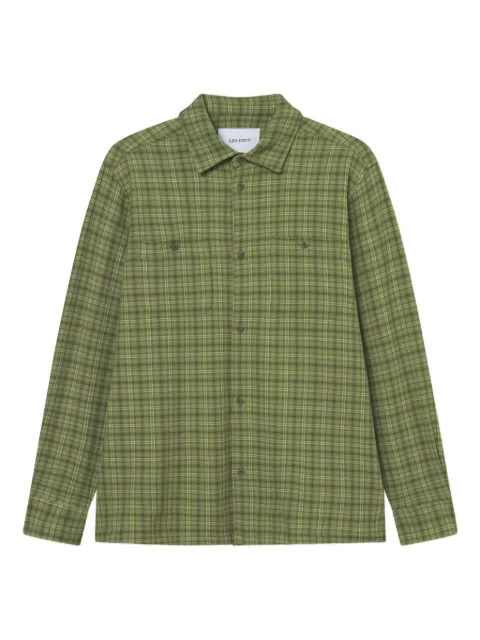 Les Deux checked chest-pocket shirt Green 1000104