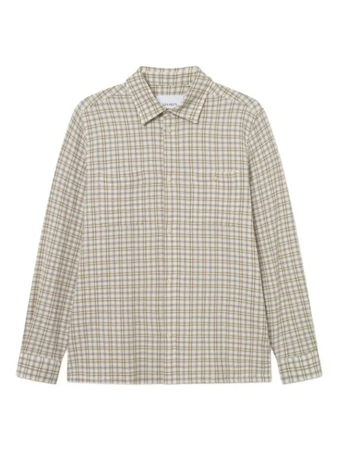 Les Deux checked chest-pocket shirt Green 1000104