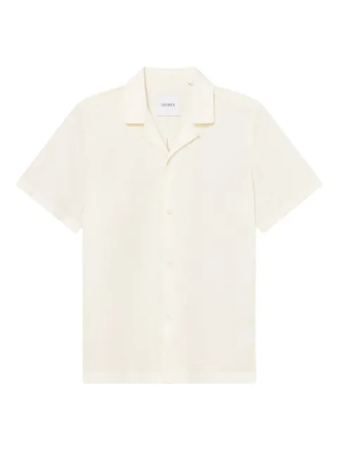 Les Deux embroidered short-sleeve shirt Pink 1000141
