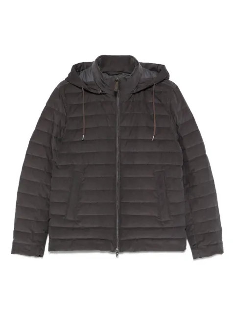 Herno quilted hooded jacket Grey PI00105UR13265
