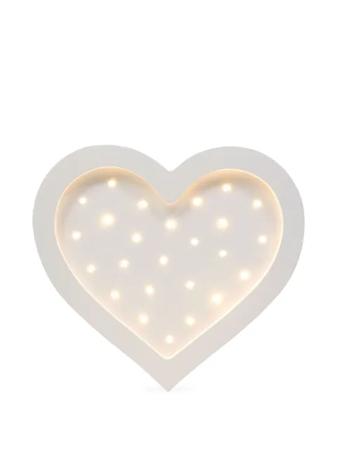 Little Lights heart-shaped illuminated wall decor White LL026001
