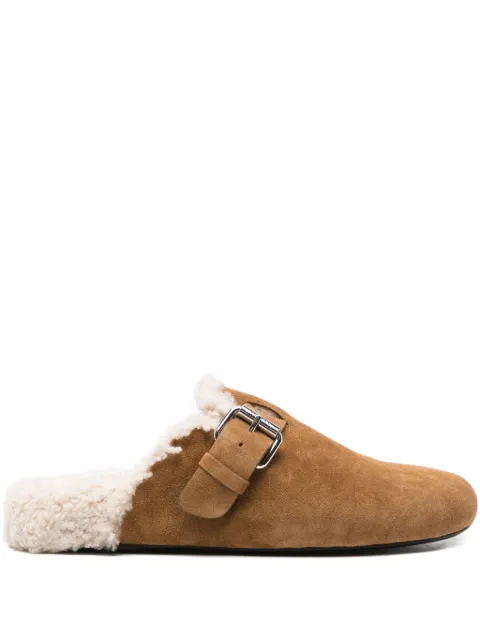 ISABEL MARANT buckle-strap mules Brown ML0005FAC4A04S