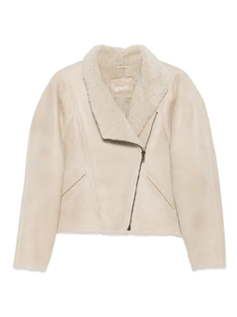 ISABEL MARANT Blondine zip-front shearling jacket Neutrals VE0536FAC3A03I